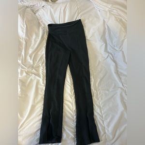 Anthropology flared cotton yoga pants